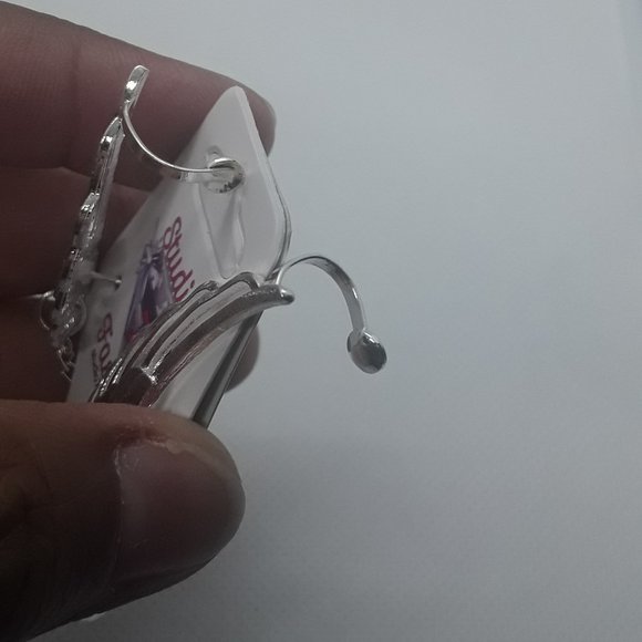 Guardian Angel Crystal Dangle Earrings - Picture 4 of 5